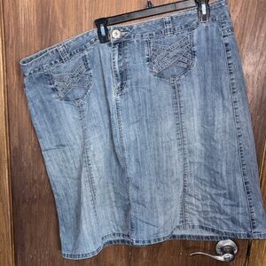 Westport Blue Denim Midi Skirt